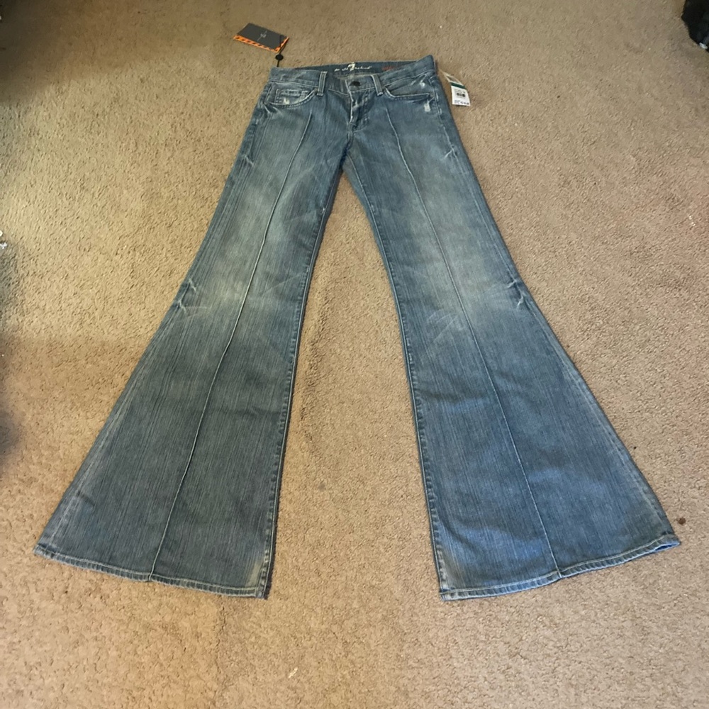 7 For All Man Kind Bell Bottom Jeans New With Tags